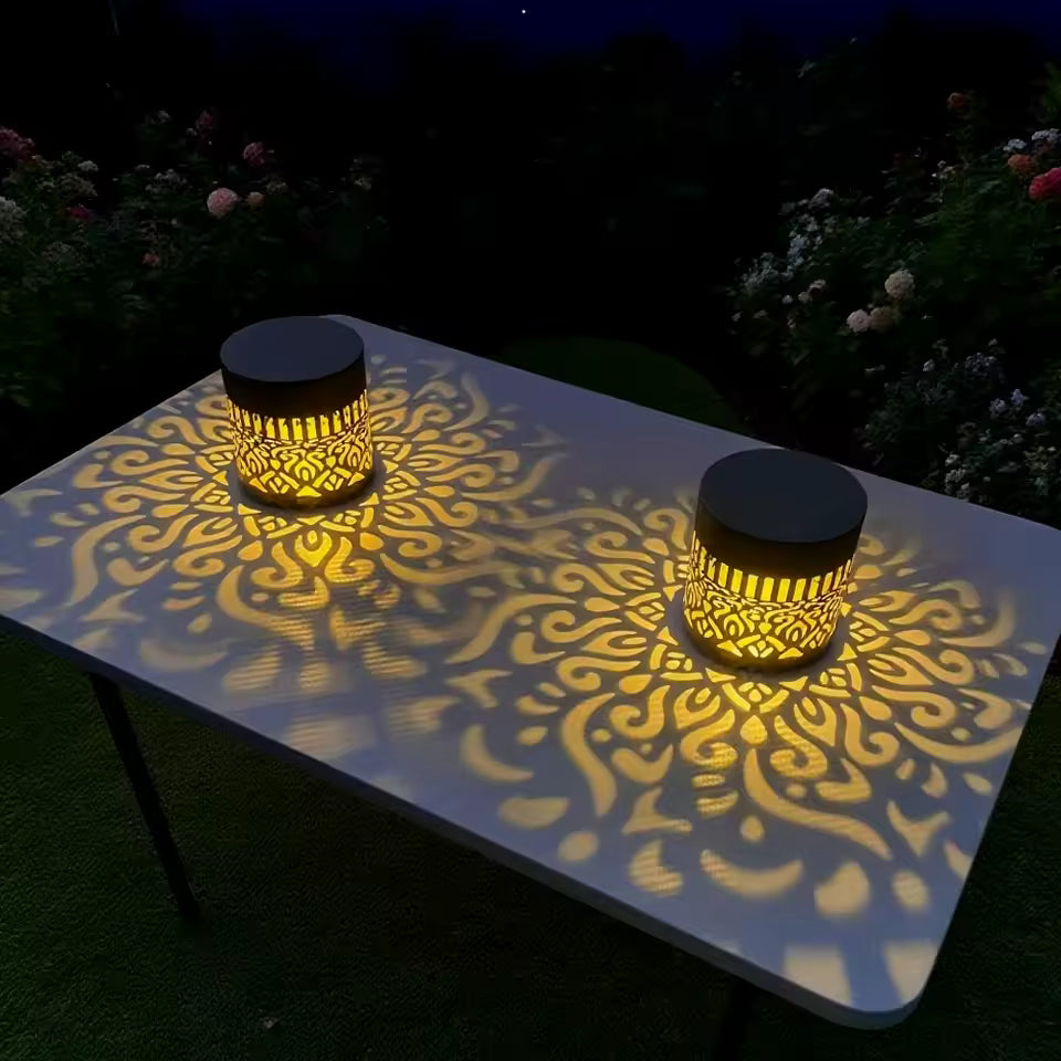 Outdoor Garden Solar Light Iron Art