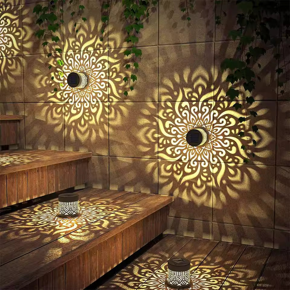 Outdoor Garden Solar Light Iron Art