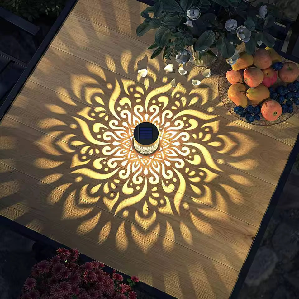 Outdoor Garden Solar Light Iron Art