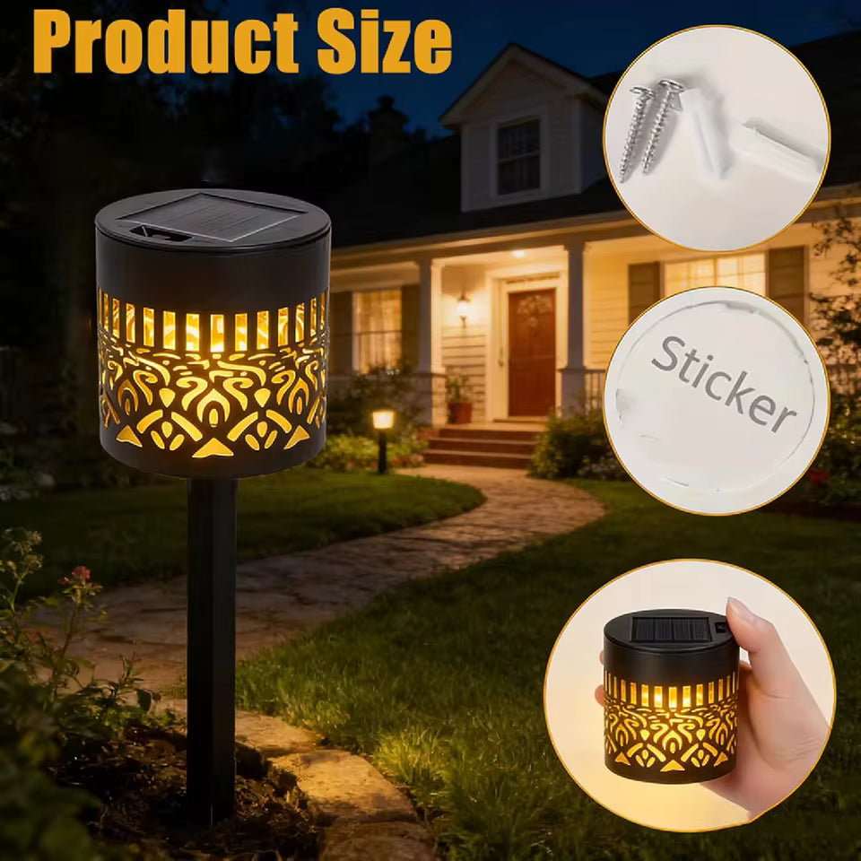 Outdoor Garden Solar Light Iron Art
