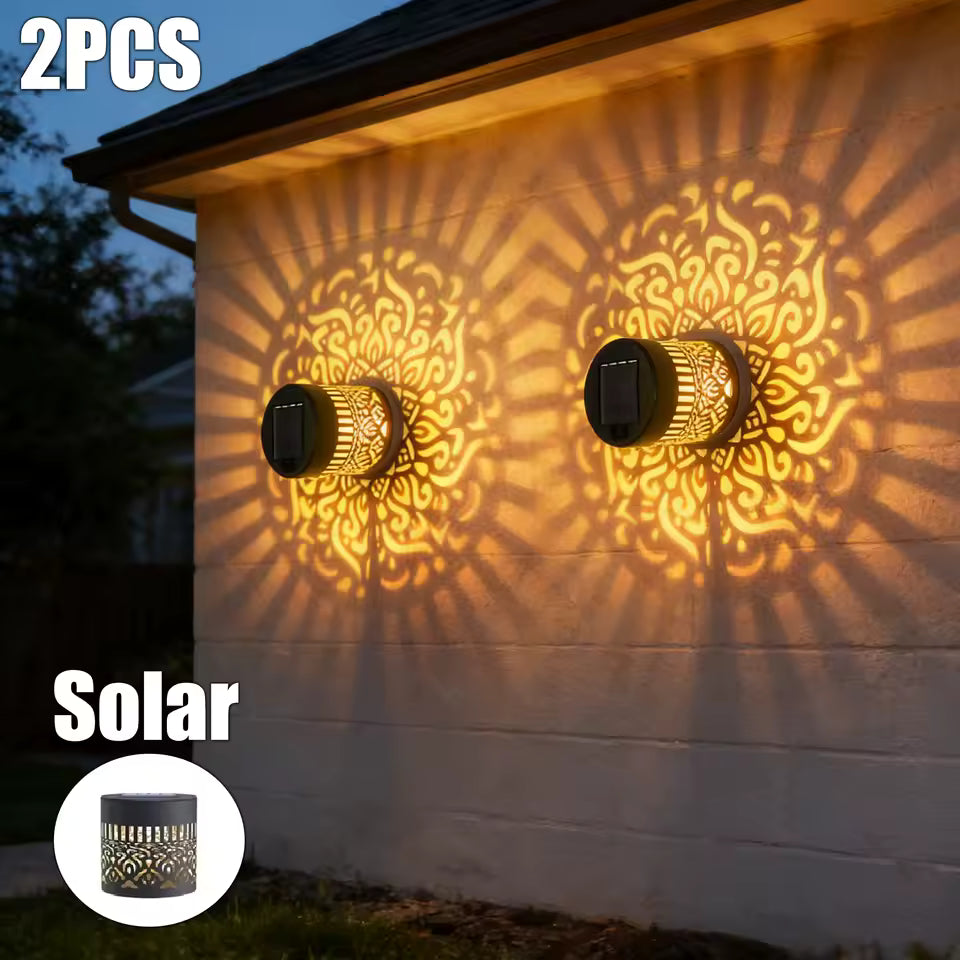 Outdoor Garden Solar Light Iron Art